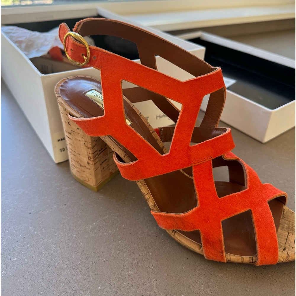 Halogen Orange Hagracey Heels SZ 10